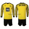 Original Trikotsatz Borussia Dortmund Heimtrikot 2021-22 Langarm Für Kinder